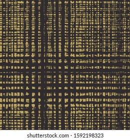 Vector organic textures effect nature gold, dark gray colored fabric plaid  Grunge Graphic Motif. simple and elegance Seamless Pattern printed design for all texture surface designed 