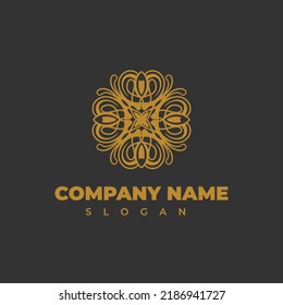 logotipo de flor de tendencia orgánica vectorial. Plantilla moderna de logotipo de empresa para su empresa.