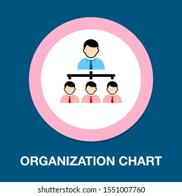 Vector Organization Chart, Hierarchy Infographic And Flow Chart With 