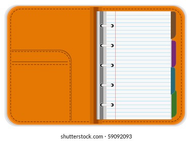 vector organizer - notepad, no gradients