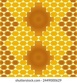 Vector - orient mosaic illustration seamless pattern, colored template.