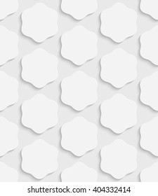 Vector Oriental Background. Regular White Texture