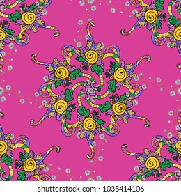 Vector oriental ornament frame with decorative colored foil. Design for fashion banner, label, bridal shower or wedding invitation. Pink, black and yellow back.