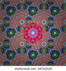 Vector oriental ornament frame with decorative colored foil. Design for fashion banner, label, bridal shower or wedding invitation.