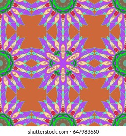 Vector oriental ornament frame with decorative colored foil. Design for fashion banner, label, bridal shower or wedding invitation. 