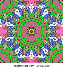 Vector oriental ornament frame with decorative colored foil. Design for fashion banner, label, bridal shower or wedding invitation. Back.