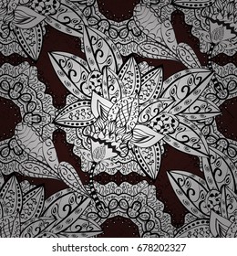 Vector oriental ornament frame with decorative colored foil. Design for fashion banner, label, bridal shower or wedding invitation. Brown back.