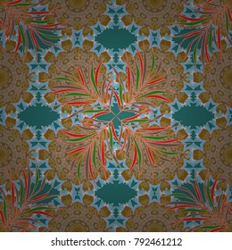 Vector oriental ornament frame with decorative colored foil. Design for fashion banner, label, bridal shower or wedding invitation.