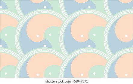 Azulejo inconsútil oriental del Vector (textura de fondo del Fondo de pantalla)