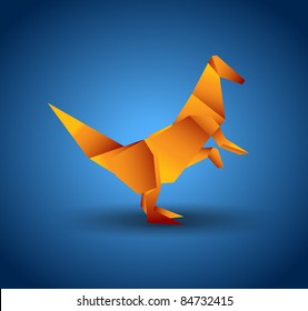 vector origami animal
