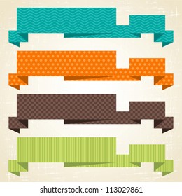 Vector origami background. Banner and speech bubbles.