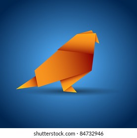 vector origami birds