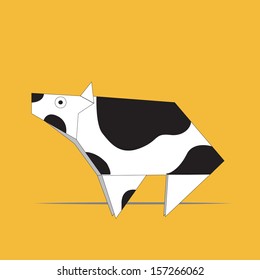 Vector Origami Cows.eps10