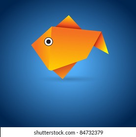 Vector Origami Fish