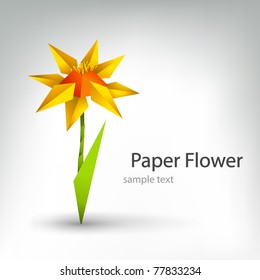 Vector Origami Flower