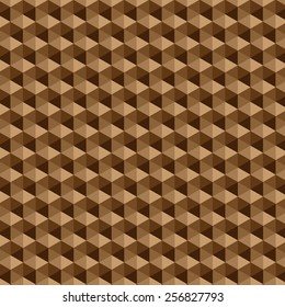 Vector original background of brown polygons. Geometric illustration.