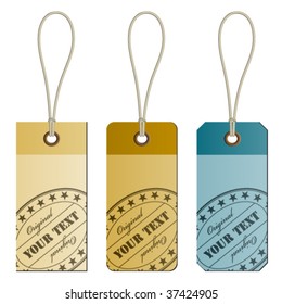 vector "original" cardboard tags