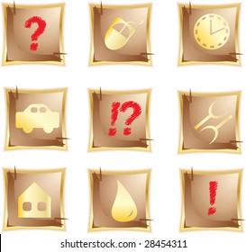 vector original gold icon; clip-art