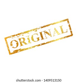 Vector Original, Golden streak red rubber stamp