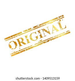 Vector Original, Golden streak red rubber stamp