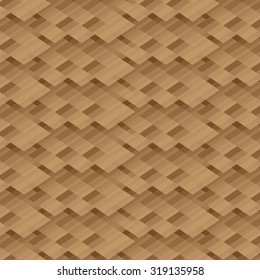 Vector original pattern of brown pieces for linoleum, laminate, parquet.