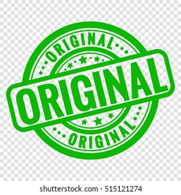Vector original stamp isolated on transparent background