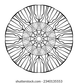 Vektorschmuck. Abstraktes Doodle-Element.
