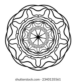 Vector ornament. Abstract doodle element.