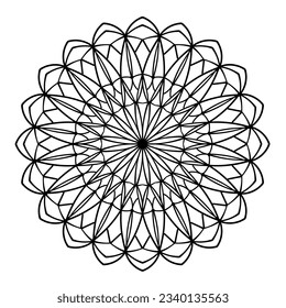 Vector ornament. Abstract doodle element.