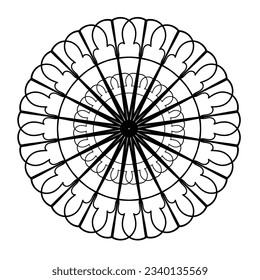 Vector ornament. Abstract doodle element.