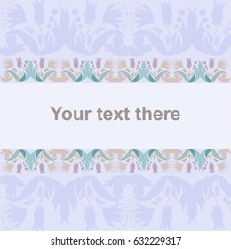 Vector ornament Abstract floral background