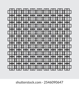 Vector ornament arranged by rectangular planes, for textiles, decorations, jalousie, wrapping paper and background
