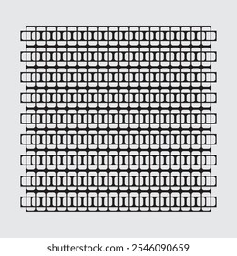 Vector ornament arranged by rectangular planes, for textiles, decorations, jalousie, wrapping paper and background