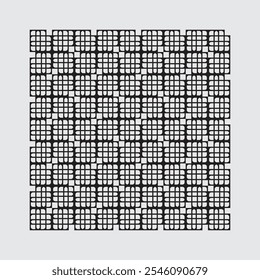 Vector ornament arranged by rectangular planes, for textiles, decorations, jalousie, wrapping paper and background