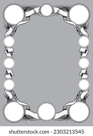 Ornamento vectorial para portada de libros	
