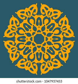 Vector Ornament With Caucasian Motifs