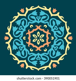 Vector Ornament With Caucasian Motifs