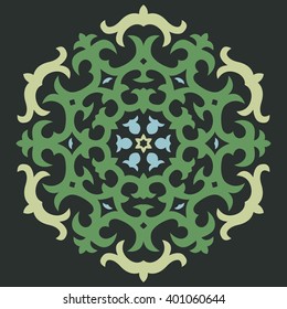 Vector Ornament With Caucasian Motifs