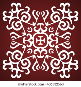 Vector Ornament With Caucasian Motifs