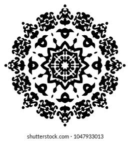 Vector Ornament With Caucasian Motifs Black