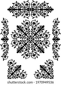 Vector ornament in classic style