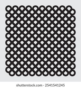 Vector ornament composed by circles, modern, minimalist, simple, luxury, elegant