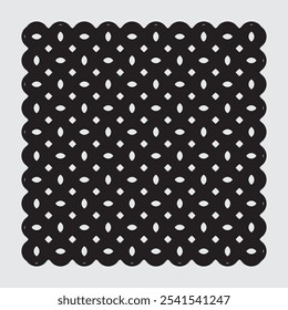 Vector ornament composed by circles, modern, minimalist, simple, luxury, elegant