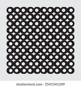 Vector ornament composed by circles, modern, minimalist, simple, luxury, elegant