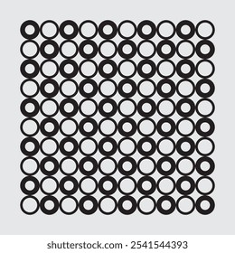 Ornamento de Vector compuesto por círculos, moderno, minimalista, simple, lujoso, elegante