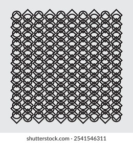 Vector ornament composed by circles and squares, modern, minimalist, simple, luxury, elegant