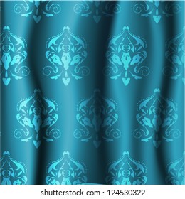 Vector ornament curtain background