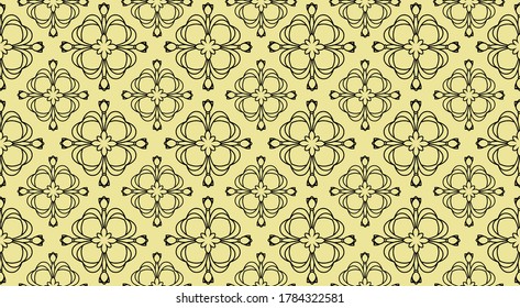 Vector ornament decor. Baroque background textures.Victorian fabric tileVector ornament decor. Baroque background textures.Victorian fabric tile