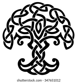 Vector Ornament, Decorative Celtic Tree Of Life