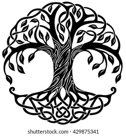 celtic knot tree vector